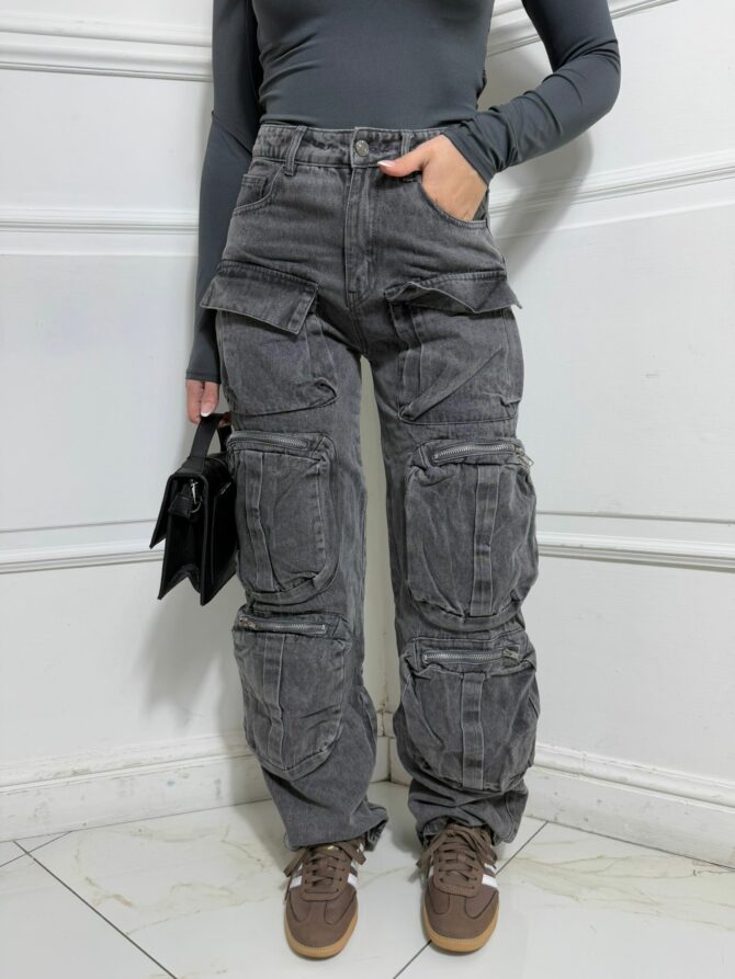 Jeans cargo black