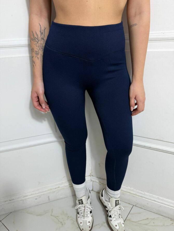 Leggins costina felpato